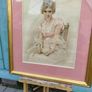 'Charming Kate' old framed print Image 3