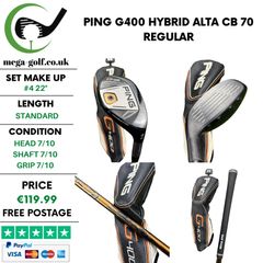 Ping G400 Hybrid / #4 22 Degree / Alta CB 70 Regular