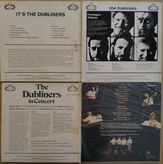 The Dubliners /  Clancy Brothers & Tommy Makem - Original 70's Vinyl LP's - Irish Folk Trad EX+