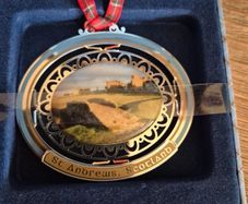 2005 Vintage Romance of Scotland, St Andrews Ornament, Newbridge Silverware, Retired Piece