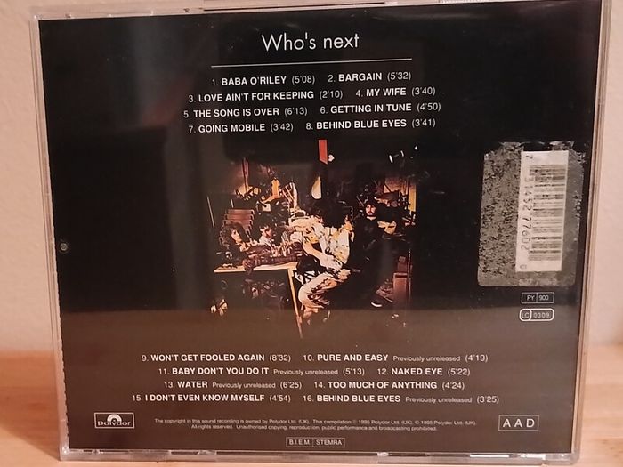 The Who Who's Next CD Album