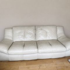 3 seather leather couch