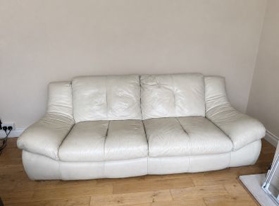 3 seather leather couch