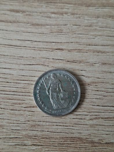 Switzerland 1960 Coin, 1/2 Franken / 1/2 Franc, Silver - free standard postage
