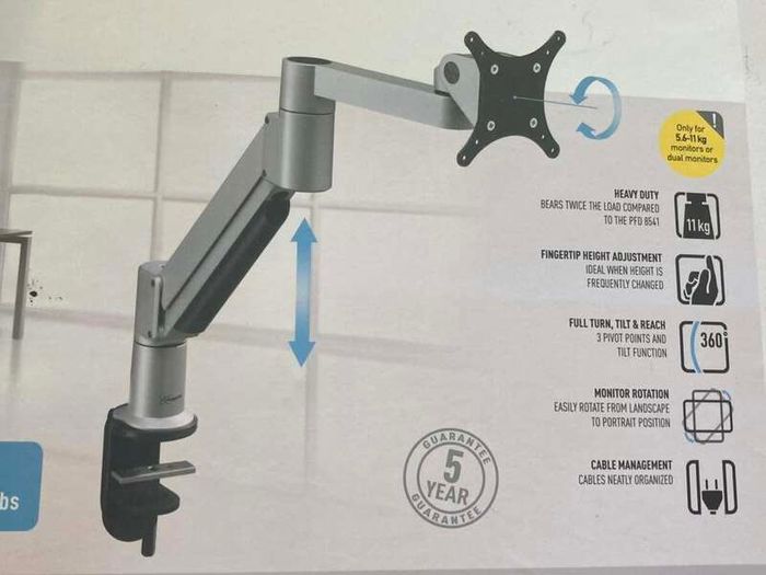 Vogels PFD 8543 Monitor Desk Arm | Excellent Condition, Original Box Included
