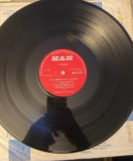 Gilbert O Sullivan Im A Writer Not A Fighter Original 1973 UK Vinyl
