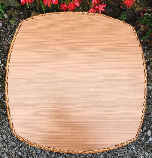 Very Rare Mid Century Wicker Table