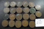 Great Britain. George V. 110 coins x1p (1911-1936)