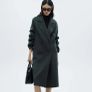 Mango Oversized wool coat  in GREEN Image 5