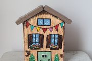 Handcrafted tiny wooden house!
