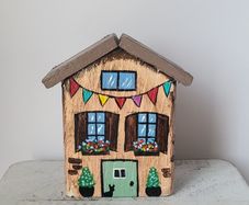 Handcrafted tiny wooden house!