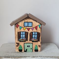 Handcrafted tiny wooden house!