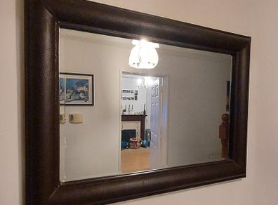 Leather Mirror