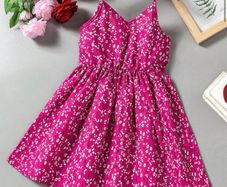 Girls hot pink dress