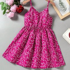 Girls hot pink dress