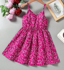 Girls hot pink dress