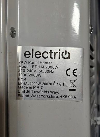 Electric Panel Heater 2000W