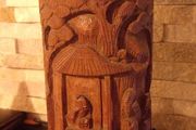 Lovely Antique hand-carved Bamboo pot