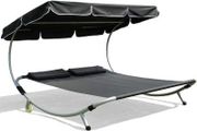 Premium Double Sun Lounger with Canopy Ideal for Two-Person Outdoor Relaxation:AVAILABLE FOR COLLECTION
