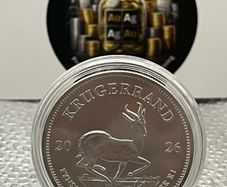 1oz Fine 999 Silver Bullion Krugerrand 2026 Coin.