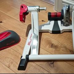Elite Fluid Indoor Trainer and Wheel Support