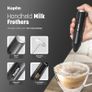 Keplin Handheld Milk Frother - Stainless Steel Electric Whisk - Portable Battery-Operated Coffee Frother for Lattes, Matcha, Protein Shakes - Ergonomic, Compact, Easy to Clean (Battery Not Included) Image 4