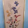 Vintage wildflower print in brass frame Image 9