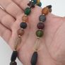 Antique African Style Mix MultiColor Glass Beads Necklace Image 6