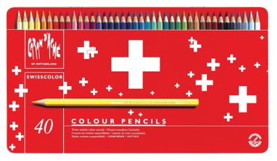 Caran dAche Swisscolor Pencils (40 in a Metal Box)