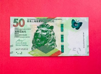 Hong Kong  50 Dollars  2018  Pick  219a. ( UNCIRCULATED )