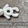 Bashful Bunny Ring Rattle in Cream for newborn, toddler, kids Image 2