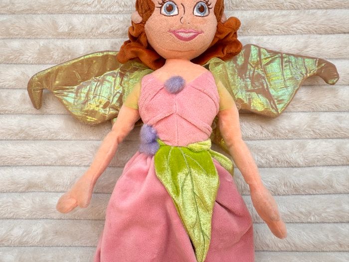 Disney Prilla Fairies Soft Plush Disney Store Fairy Doll dirty approx. 52 cm. Used Please see photos