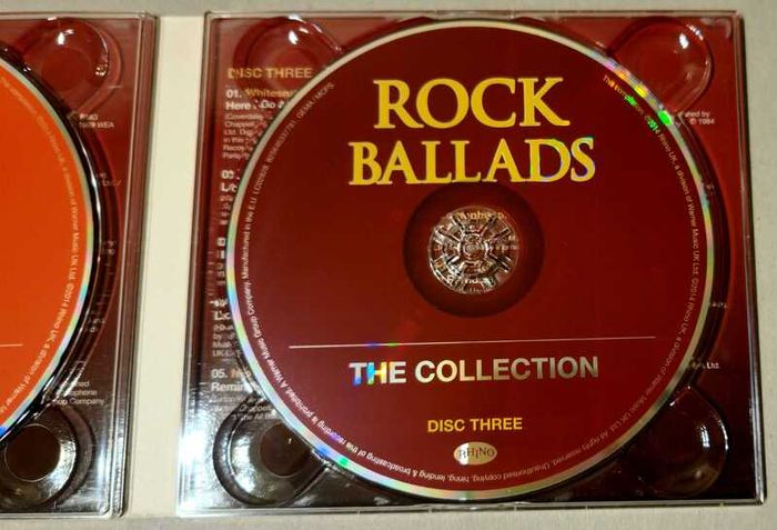 CD Rock Ballads: the Collection by Various Artists (2014), VG condition.
