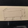 Cabinet/TV unit - Black tempered glass Image 7