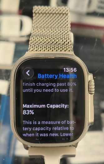 Apple Watch Ultra Gen1 GPS + Cellular, 49mm Titanium & Ceramic Case (Battery: 83%) Excellent