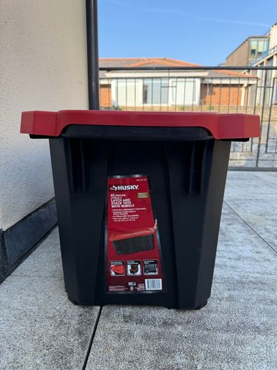 Husky 45 Gallon/170 Liter Tote with Wheels