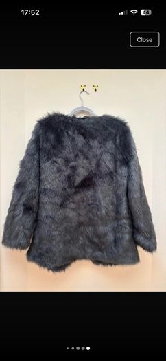 Grey Faux Fur Coat