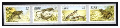 1995 Ireland Fauna & Flora Reptiles and Amphibians Self-Adhesive Commemorative Stamps Mint Never Hinged (MNH)