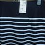Navy and white stripe skirt Image 3