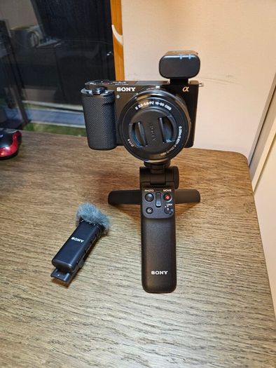 Sony ZV-E10 Vlogging Camera Bundle  Camera, Lens, Wireless Mic, Tripod/Grip