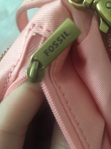 Fossil leather crossbody bag