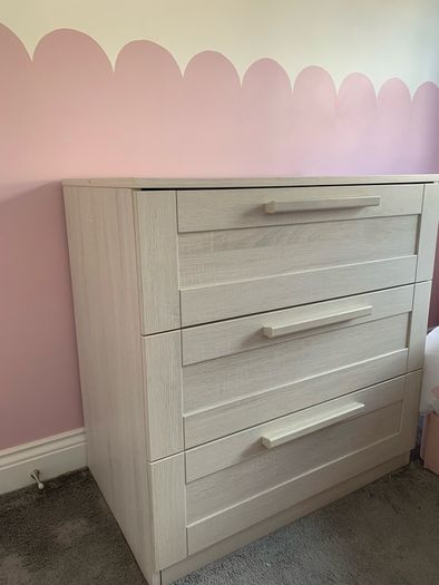 Mamas and Papas cot bed, mattress and drawers