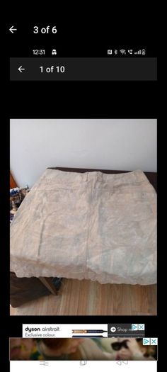 Villa tie dyed cotton skirt. With slight stretch. New never worn. e