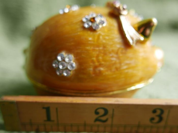 Enamel Pig Trinket Box