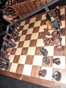 Large wooden chess