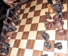 Large wooden chess