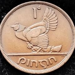 [#316] - Ireland 1940 | Irish 1d | Irish One Penny | Hen and Chicks | KM.11