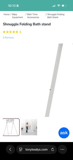 shnuggle baby bath & folding stand bundle
