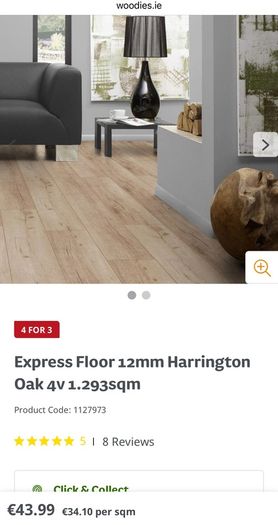 wooden flooring 12mm laminate 6 boxes