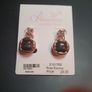NEW Gold color earrings with black stones by Absolute Jewellery Design Image 2